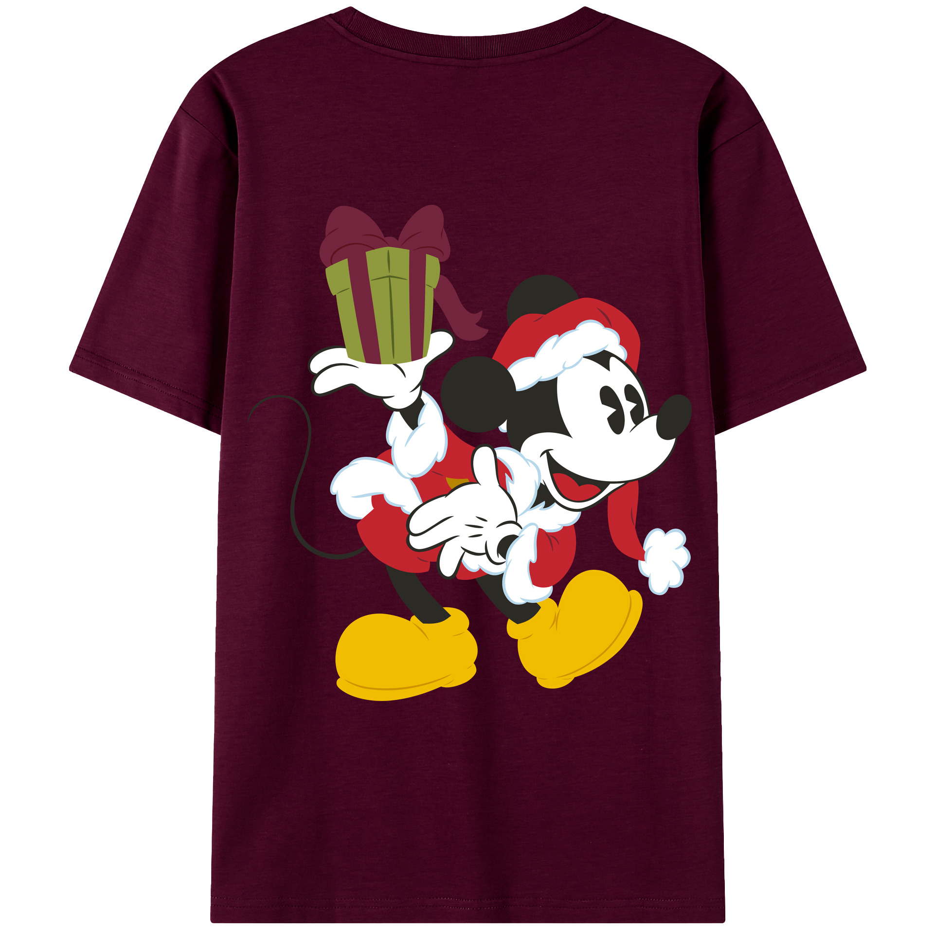 （画像用） ミッキーマウス Mickey Mouse レディース半袖Tシャツ(バックプリント)